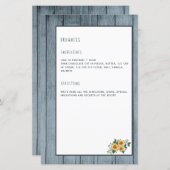 Recipp page cookbook mini multomap organizer (Voorkant / Achterkant)