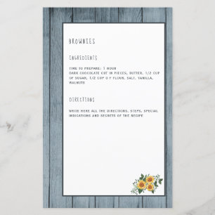 Recipp page cookbook mini multomap organizer