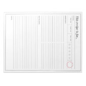 Recippage met Star Rating Notitieblok (Voorkant)