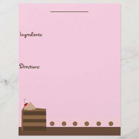 Recippagina Chocolade Cake (Voorkant)