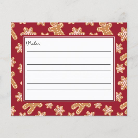 Recippe Card-kerstkoekjeswisselaar (Achterkant)