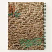 Recippen van de bijtende Pine Forest-kerstboomfami Notitieboek (Achterkant)