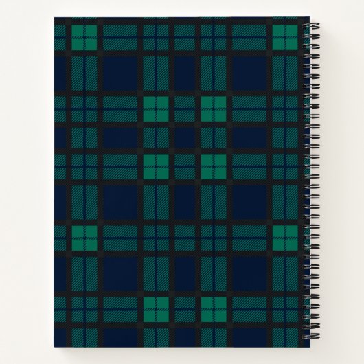 Recippen van de Blackwatch Pset Holiday Familie Notitieboek (Achterkant)