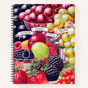 Recippen van de  fruitfamilie notitieboek