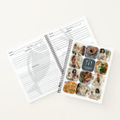 Recippen van de late grijze fotocollage notitieboek (Binnen)