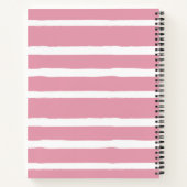 Recippen van de roze witte foto Collage Familie Notitieboek (Achterkant)