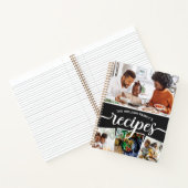 Recippen voor Black White Photo Collage Family Notitieboek (Binnen)