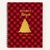 Recippen voor kerstrood en zwarte buffels notitieboek (Voorkant)