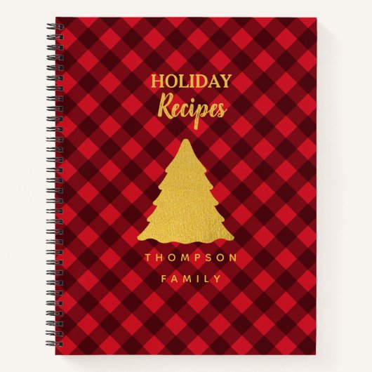 Recippen voor kerstrood en zwarte buffels notitieboek (Voorkant)