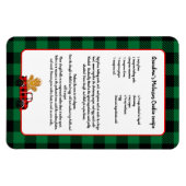 Recipper keepomwille Kerstmis Truck Green Black Ps Magneet (Horizontaal)