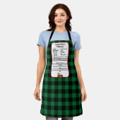 Recipper keepomwille Kerstmis Truck Green Black Ps Schort (Gedragen)