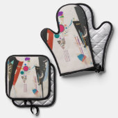 Reciprocal Agreement, Kandinsky, Abstract Art Ovenwant & Pannenlap Set (Voorkant / Achterkant)