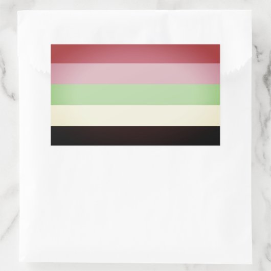 Recipromantische Pride Rechthoekige Sticker (Tas)