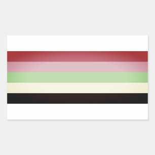 Recipromantische Pride Rechthoekige Sticker