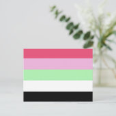 Recipromantische Pride-vlag Briefkaart (Staand voorkant)