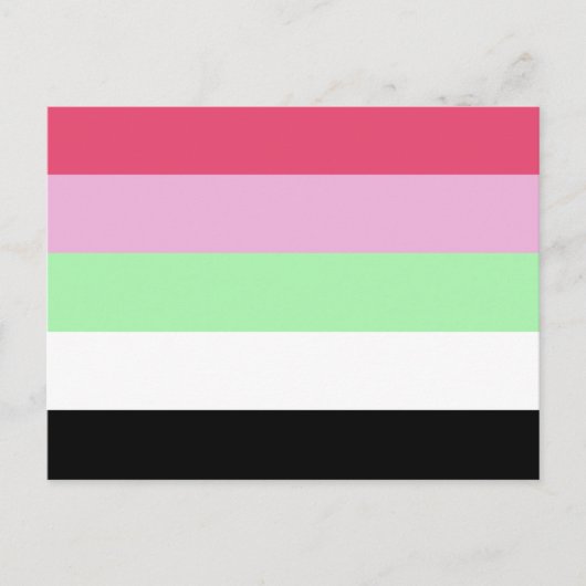 Recipromantische Pride-vlag Briefkaart (Voorkant)