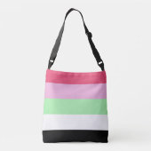 Recipromantische Pride-vlag Crossbody Tas (Achterkant)