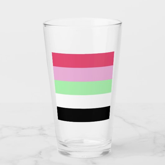 Recipromantische Pride-vlag Glas (Voorkant)