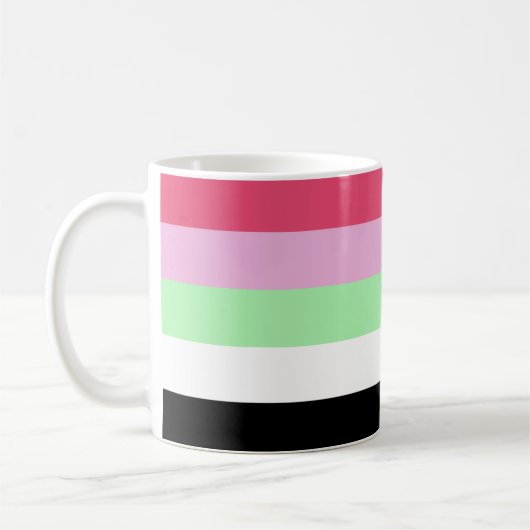 Recipromantische Pride-vlag Koffiemok (Links)