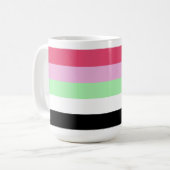 Recipromantische trots koffiemok (Voorkant links)