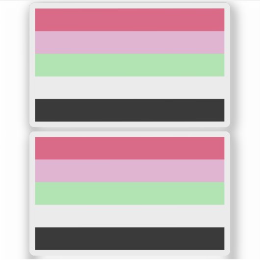 Recipromantische trots sticker (Voorkant)