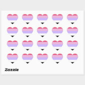Reciproseksuele Pride Hart Sticker (Vel)