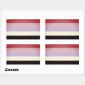 Reciproseksuele Pride Rechthoekige Sticker (Vel)