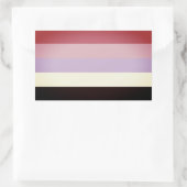 Reciproseksuele Pride Rechthoekige Sticker (Tas)