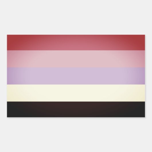 Reciproseksuele Pride Rechthoekige Sticker (Voorkant)