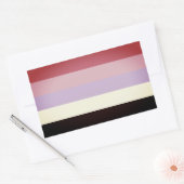 Reciproseksuele Pride Rechthoekige Sticker (Envelop)
