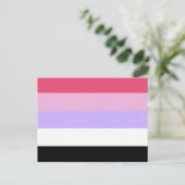 Reciproseksuele Pride-vlag Briefkaart (Staand voorkant)