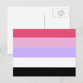 Reciproseksuele Pride-vlag Briefkaart (Voorkant / Achterkant)