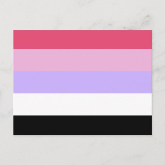 Reciproseksuele Pride-vlag Briefkaart (Voorkant)