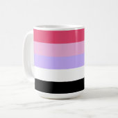Reciproseksuele Pride-vlag Koffiemok (Voorkant links)