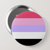 Reciproseksuele Pride-vlag Ronde Button 4,0 Cm (Voorkant /achterkant)