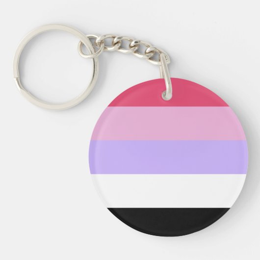 Reciproseksuele Pride-vlag Sleutelhanger (Voorkant)