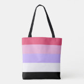 Reciproseksuele Pride-vlag Tote Bag (Achterkant)