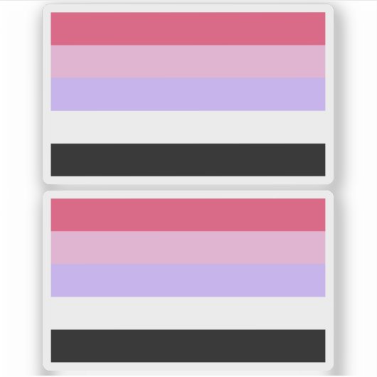 Reciprosexuele trots sticker (Voorkant)