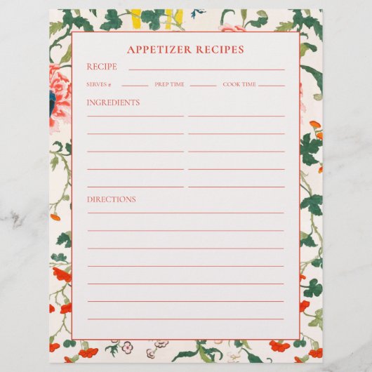 Recipspagina voor gelinkte Appetizer | Blooming Fl (Achterkant)