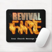 Recival van de brandweerkerk, outreach-typografie- muismat (Met muis)