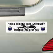 RECKLESS DRIVERS ACHTER CAR-CAM-BUMPERSTICKER BUMPERSTICKER (Op auto)