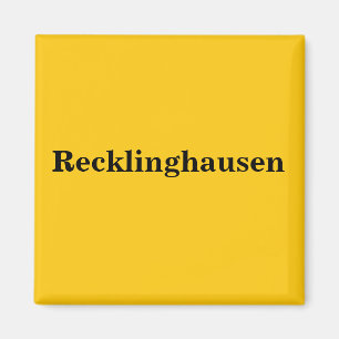 Recklinghausen Magnet Schild Gold Gleb