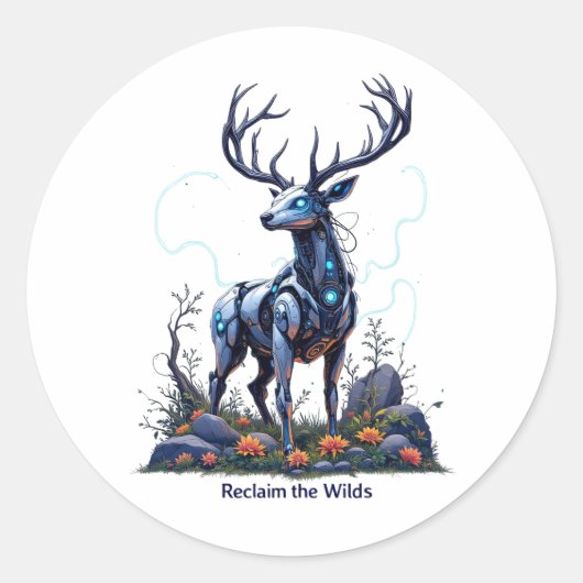 Reclaim the Wilds - Robotic Deer Sticker (Voorkant)