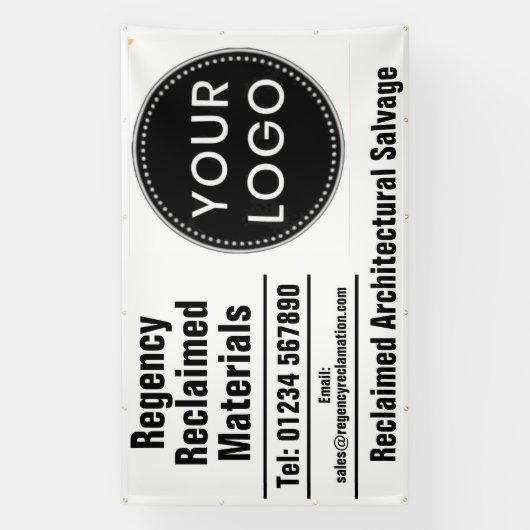 Reclaimed Materials Architectural Salvage & Logo Spandoek (Verticaal)