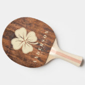 Reclaimed Wood Four Leaf Clover with Name Tafeltennisbatje (Zijkant)