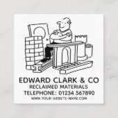Reclam Materials Salvage Yard Vierkante Visitekaartje (Voorkant)