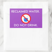 Reclam waterbord rechthoekige sticker (Tas)