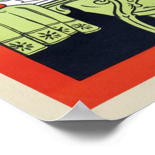  reclame 1890 van Mocha Coffee Poster (Hoek)