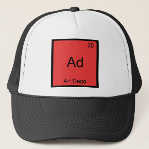 Reclame - Art Deco Grappig Chemie Element Symbool Trucker Pet