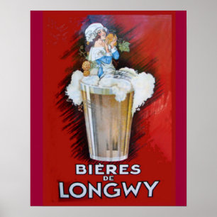  reclame, Bieres de Longwy Poster